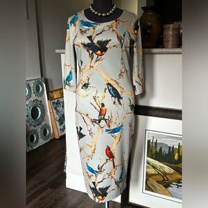 Smashed Lemon body con wiggle dress